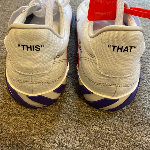 Off- White Violet Vulcanized Sneakers - Picture 6 of 6